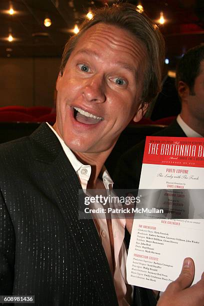 Carson Kressley attends Cunard Line Hosts The BRITANNIA BALL Aboard Queen Mary 2 To Benefit New York City Opera and Brooklyn Academy of Music at...