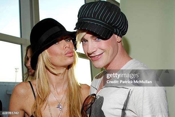 Jenna Jameson and Richie Rich attend Welcome Party at Lufthansa VIP Lounge hosted by LIFE BALL, HEATHERETTE and AUSTRIAN AIR at JFK Airport on May...