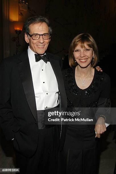 Robert Caro and Judy Miller attend BARBARA GOLDSMITH Receives Authors Guild Distinguished Service Award at The Metropolitan Club on May 21, 2007 in...