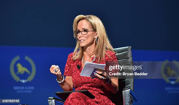 Former Homeland Security Advisor to United States President George W. Bush and TV personality Frances Fragos Townsend speaks at the 2016 Concordia...