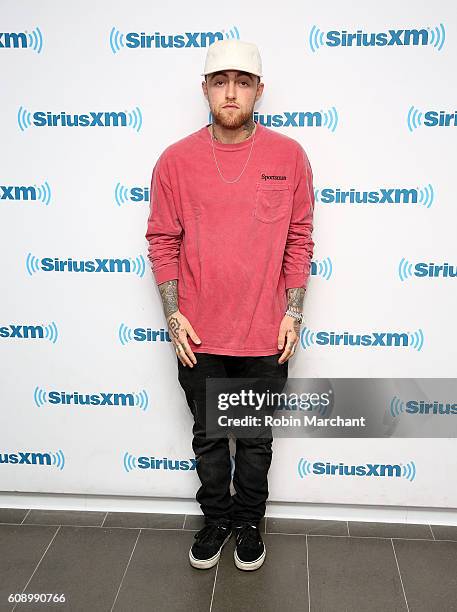 Mac MIller visits at SiriusXM Studio on September 20, 2016 in New York City.