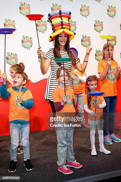 German moderator Verona Pooth attends the KinderTag to celebrate children's day on September 20, 2016 in Noervenich near Dueren, Germany.
