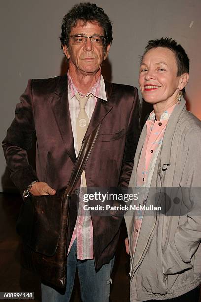 Lou Reed and Laurie Anderson attend The Kitchen Spring Gala Benefit 2007 at The Puck Building on May 23, 2007 in New York City.