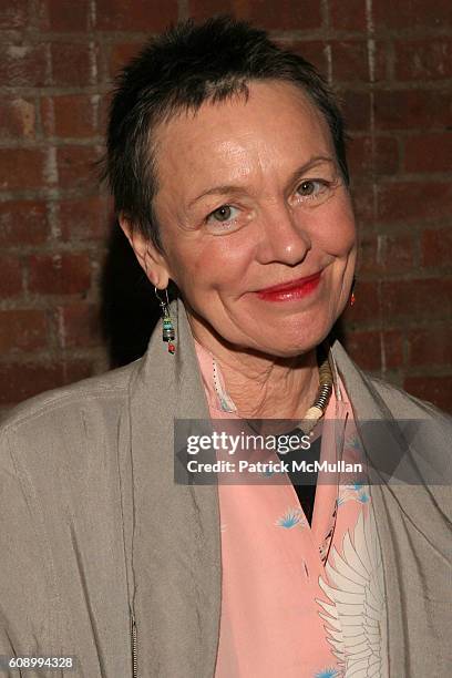 Laurie Anderson attends The Kitchen Spring Gala Benefit 2007 at The Puck Building on May 23, 2007 in New York City.