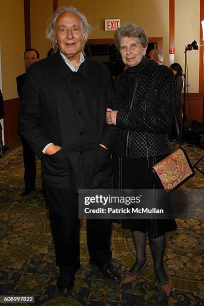 William Klein and Phyllis Levine attend The 23rd Annual INFINITY AWARDS at Pier 60 on May 14, 2007 in New York City.