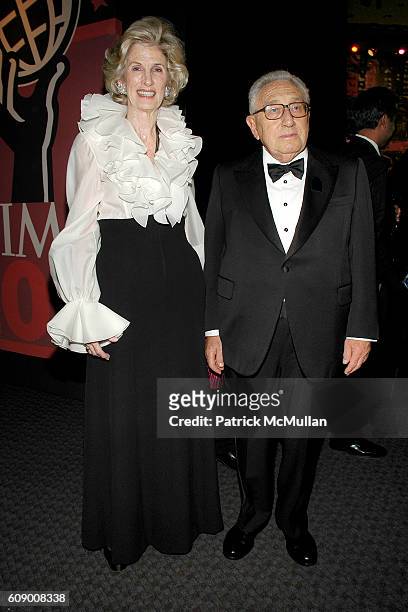 Nancy Kissinger and Henry Kissinger attend TIME Magazine's 100 Most Influential People 2007 at Jazz at Lincoln Center on May 8, 2007 in New York City.