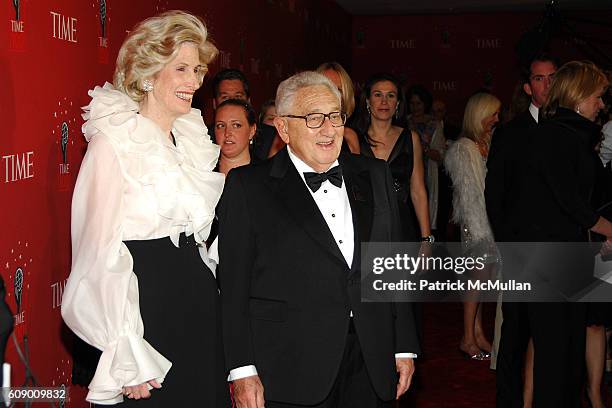 Nancy Kissinger and Henry Kissinger attend TIME Magazine's 100 Most Influential People 2007 at Jazz at Lincoln Center on May 8, 2007 in New York City.