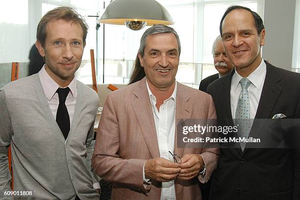 Olivier Monteil, Jean-Claude Ellena and Robert. B. Chavez attend KELLY CALECHE A New Fragrance for Women Launch at 176 Perry Street on May 15, 2007...