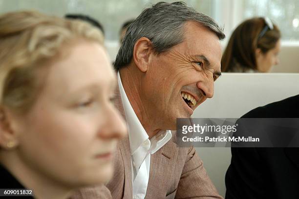 Sarah Brown and Jean-Claude Ellena attend KELLY CALECHE A New Fragrance for Women Launch at 176 Perry Street on May 15, 2007 in New York City.
