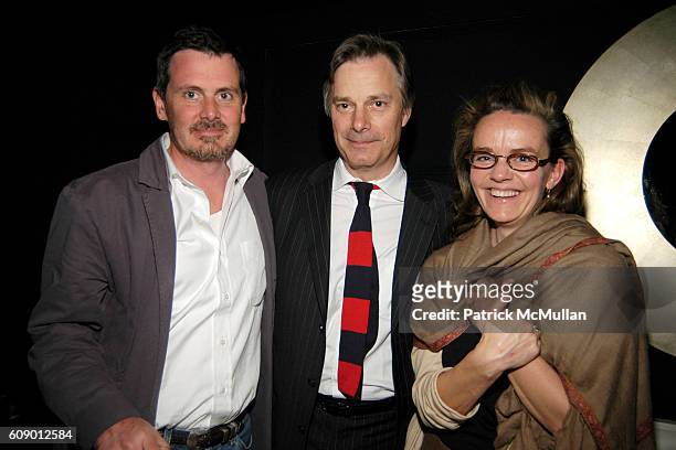 Chris Eigeman, Whit Stillman and ? attend The Treatment Premier Party at Mantra 986 on May 4, 2007 in New York City.