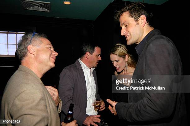 Chris Eigeman, Stephanie March and Peter Hermann attend The Treatment Premier Party at Mantra 986 on May 4, 2007 in New York City.