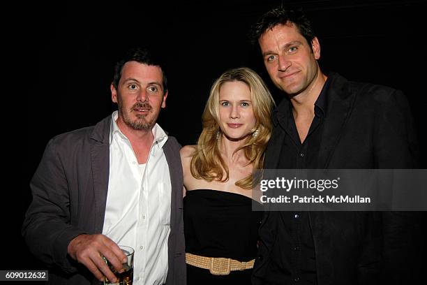 Chris Eigeman, Stephanie March and Peter Hermann attend The Treatment Premier Party at Mantra 986 on May 4, 2007 in New York City.