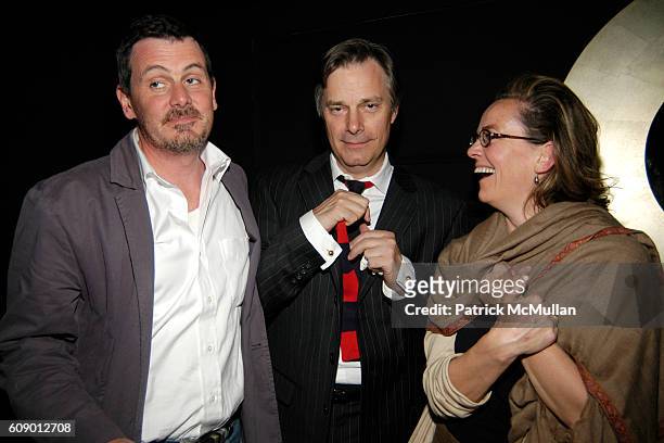 Chris Eigeman, Whit Stillman and ? attend The Treatment Premier Party at Mantra 986 on May 4, 2007 in New York City.