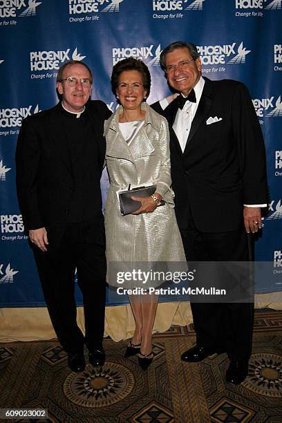 Joseph M. McShane, S.J., Rose Marie Bravo and John Tognino attend PHOENIX HOUSE Fashion Awards at Pierre Hotel on May 1, 2007 in New York City.