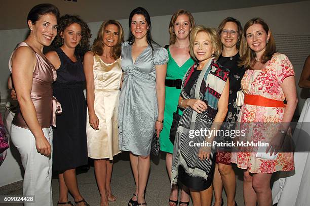 Leigh Feldman, Molly Stern, Danielle Ganek, Kendra Harpster, Ann Day, Lynn Goldberg, Nancy Sheppard and Grace McQuade attend GUGGENHEIM party for...