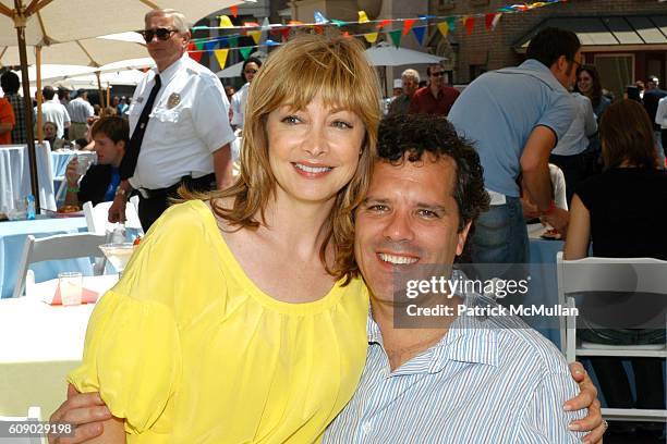 Sharon Lawrence and Dr. Tom Apostle attend The 6th Annual Project A.L.S. Los Angeles Benefit New York City Block Party at Paramount Pictures at...