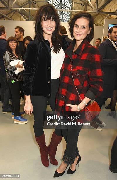 Daisy Lowe and Leanne Best attend Oliver Spencer, Vero & British GQ 'Buy Now' Catwalk Show during London Fashion Week Spring/Summer collections 2017...