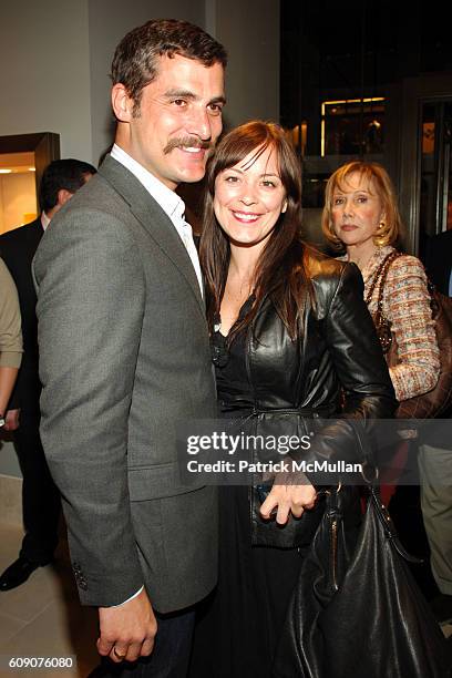 Douglas Friedman and Sarah Cristobal attend ASPREY 225th Anniversary and the Opening of their new Flagship Store at Asprey on May 3, 2007 in New York...