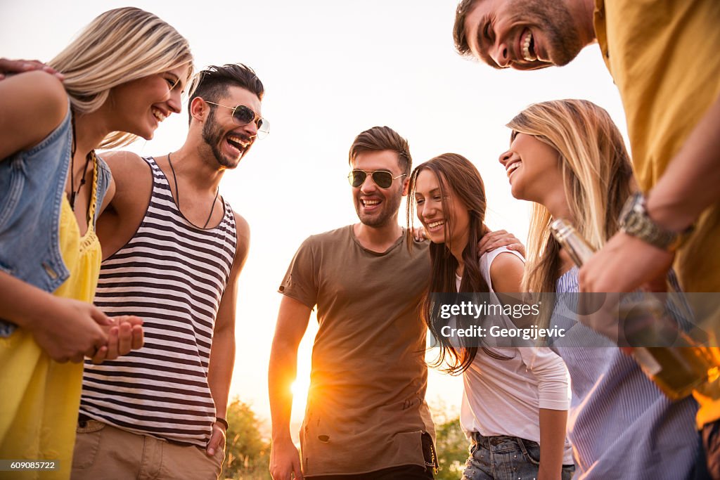 Friends At First Friends On The First Place High-Res Stock Photo - Getty Images