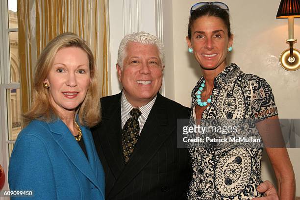 Anne Eisenhower Flottl, Dennis Basso and Somers Farkas attend 995 Fifth Hosts Casita Maria Committee Cocktail Reception '07 at 995 Fifth Avenue on...