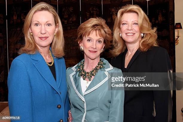 Anne Eisenhower Flottl, Jackie Weld Drake and Saundra Whitney attend 995 Fifth Hosts Casita Maria Committee Cocktail Reception '07 at 995 Fifth...