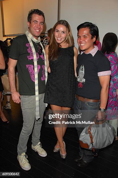 Kristian Laliberte, Anya Assante and PJ Pascual attend ALESSANDRO DELL'ACQUA, HELENA CHRISTENSEN and FABIOLA BERACASA hosts cocktails at ALESSANDRO...