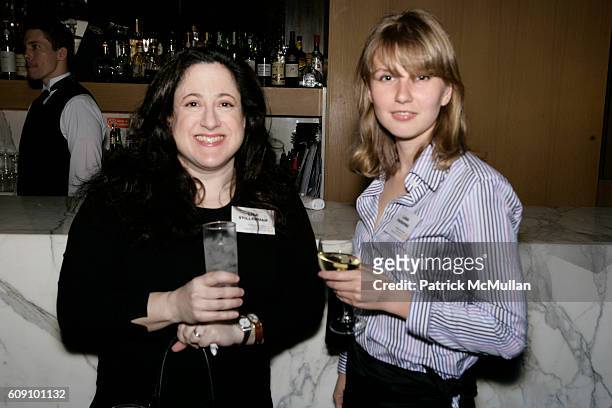 Lisa Stillerman and Lana Parshina attend Ceslie The Women's Network To Toast Victoria Rowell at World Bar on May 10, 2007 in New York City.
