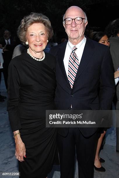 Doris Fisher and Donald Fisher attend Dinner for RICHARD SERRA "SCULPTURE: FORTY YEARS" Hosted by MoMA and LVMH at The Museum of Modern Art on May...