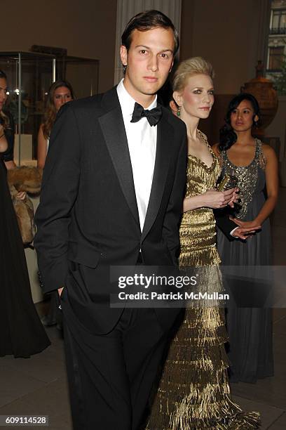 Jared Kushner and Cate Blanchett attend The COSTUME INSTITUTE Gala in honor of "POIRET: KING OF FASHION" at The Metropolitan Museum of Art on May 7,...