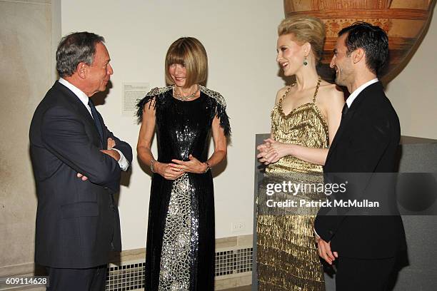 Mayor Michael Bloomberg, Anna Wintour, Cate Blanchett and Nicolas Ghesquiere attend The COSTUME INSTITUTE Gala in honor of "POIRET: KING OF FASHION"...