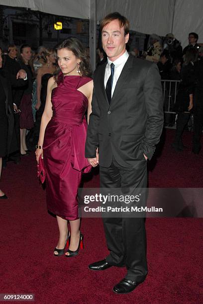 Ginnifer Goodwin and Chris Klein attend The COSTUME INSTITUTE Gala in honor of "POIRET: KING OF FASHION" at The Metropolitan Museum of Art on May 7,...