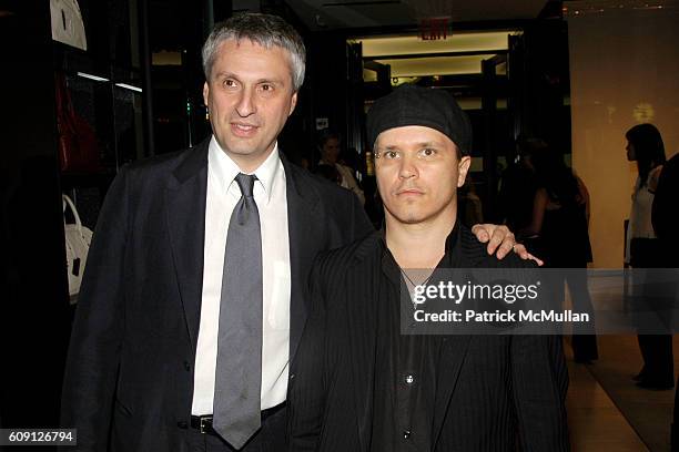 Alain Goldman and Olivier Dahan attend CHANEL & PICTUREHOUSE SCREENING OF LA VIE EN ROSE AFTER PARTY at Chanel Store on May 31, 2007 in New York City.