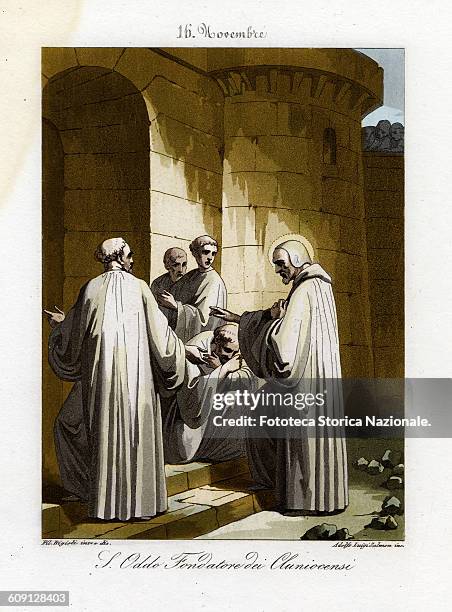 Odo from Cluny venerated as a saint by the Catholic Church , was been the second abbot of the Benedictine Abbey of Cluny and was one of the...