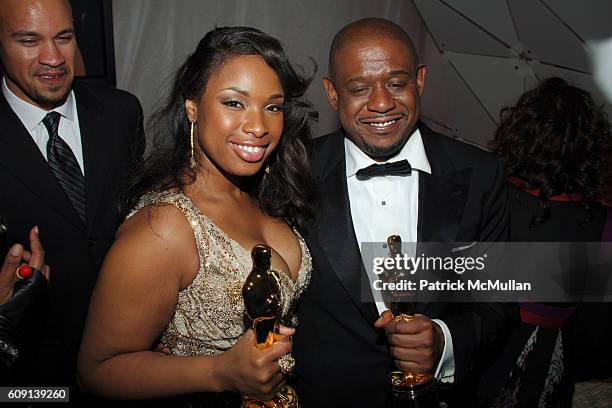 Jennifer Hudson and Forest Whitaker attend ; VANITY FAIR Oscar Party at Morton's on February 25, 2007 in Los Angeles, CA.