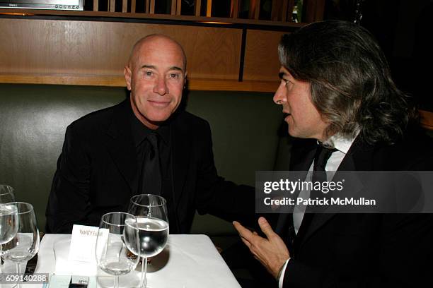 David Geffen and Mitch Glazer attend VANITY FAIR Oscar Party at Morton's on February 25, 2007 in Los Angeles, CA.