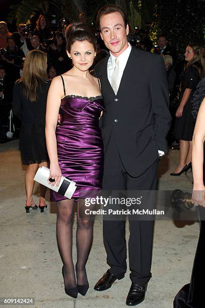 Gennifer Goodwin and Chris Klein attend VANITY FAIR Oscar Party at Morton's on February 25, 2007 in Los Angeles, CA.