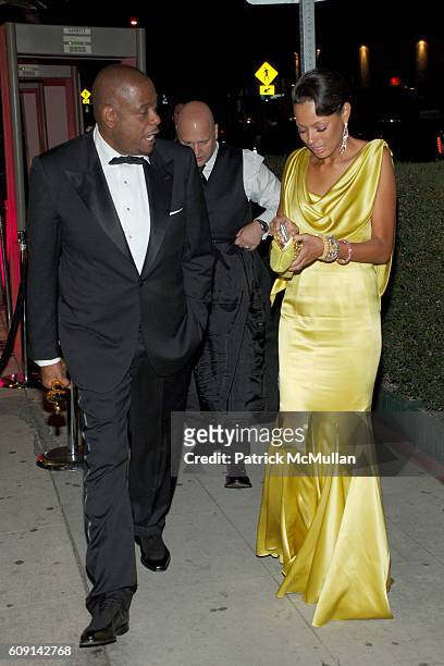 Forest Whitaker and Keisha Whitaker attend VANITY FAIR Oscar Party at Morton's on February 25, 2007 in Los Angeles, CA.