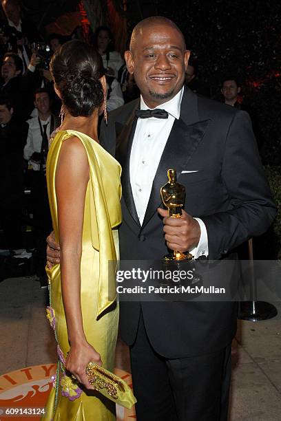 Keisha Whitaker and Forest Whitaker attend VANITY FAIR Oscar Party at Morton's on February 25, 2007 in Los Angeles, CA.