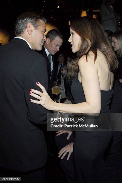 George Clooney and Kelly Preston attend GIORGIO ARMANI Prive in Los Angeles at Private Residence on February 24, 2007 in Beverly Hills, CA.