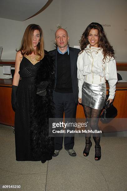 Mirta D'Rargenzio, Sam Keller and Maria Jurado attend Marina Abromovic 6oth birthday celebration at Solomon R Guggenheim Museum N.Y.C. On February...