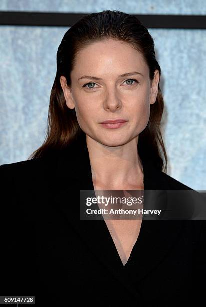 Rebecca Ferguson attends "The Girl On The Train" world premiere at Odeon Leicester Square on September 20, 2016 in London, England.