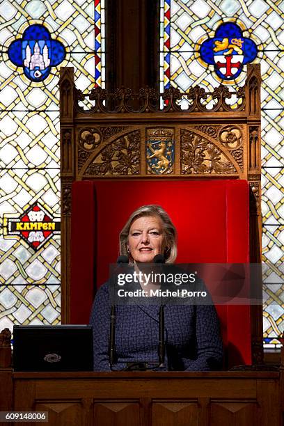 Senate President Ankie Broekers-Knol attends the opening of the parliamentary year on September 20, 2016 in The Hague, The Netherlands.