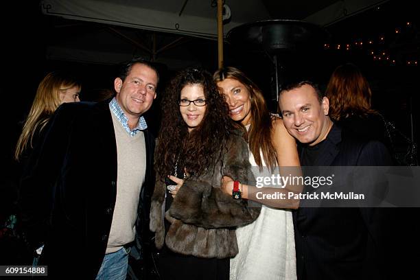 Harry Dubin, Loree Rodkin, Zeta Graff and Brian Quintana attend Nicolas Berggruen Dinner at Chateau Marmont on February 21, 2007 in Hollywood, CA.