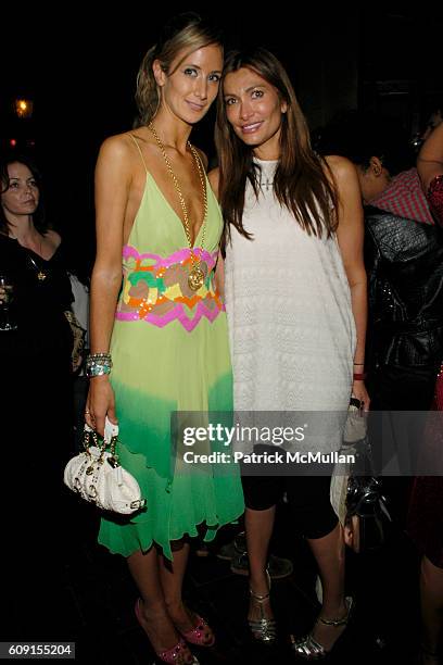 Lady Victoria Hervey and Zeta Graff attend Nicolas Berggruen Dinner at Chateau Marmont on February 21, 2007 in Hollywood, CA.