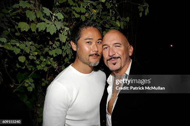 Jason Murakawa and Richard Perez-Feria attend Nicolas Berggruen Dinner at Chateau Marmont on February 21, 2007 in Hollywood, CA.