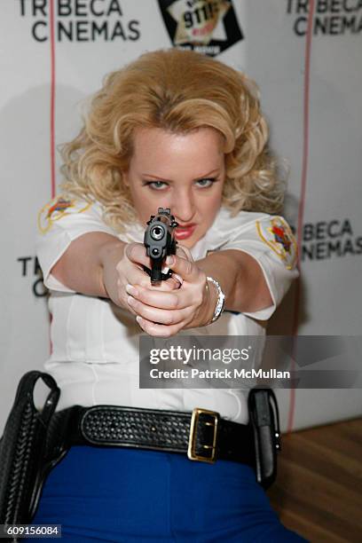 Wendi McLendon-Covey attends The Tribeca Cinema Series Hosts After Party for the Screening of RENO 911! : MIAMI at The Tribeca Cinemas Gallery on...