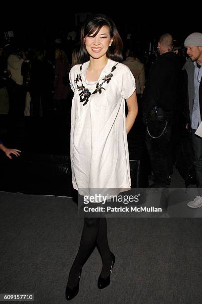 SuChin Pak attends MARC JACOBS Fall 2007 Collection at The Armory on February 5, 2007 in New York City.