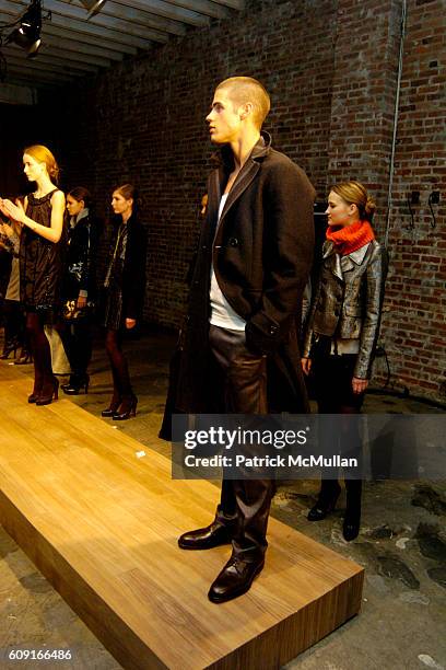 Model attends Adam + Eve at Jane Street Studios on February 5, 2007 in New York City.