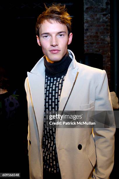 Model attends Adam + Eve at Jane Street Studios on February 5, 2007 in New York City.
