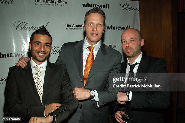 Yehoram Houri, Marc Hruschka and Michael Klug attend WHITEWALL Hosts the Celebration of their First Anniversary and Exclusive Launch of their Fifth...